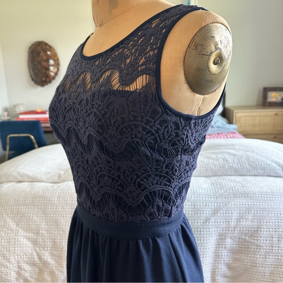 Lilly Pulitzer Rhea Fit & Flare Dress Sz XSTrue Navy - Picture 7 of 9